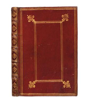 MANUSCRIPT.  Prieres, Hymnes et Offices.  Illustrated manuscript in Latin and French on paper.  1687